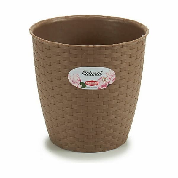 Urtepotte Stefanplast Brun Plastik 19 x 17,5 x 19 cm (12 enheder)