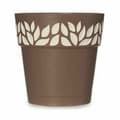 Miniatyrbillede 2 af 3: Selvvandende pot Stefanplast Cloe Brun Plastik 15 x 15 x 15 cm (12 enheder)