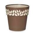 Miniatyrbillede 2 af 3: Selvvandende pot Stefanplast Cloe Brun Plastik 19 x 19 x 19 cm (12 enheder)
