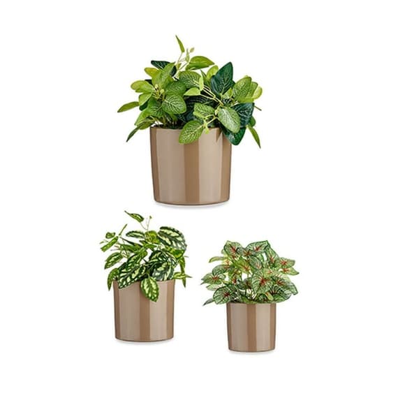 Grydesæt Ibergarden CILINDRO-7006 Taupe Ler Cylinder Ø 14 cm Ø 22 cm Ø 17 cm 3 Dele