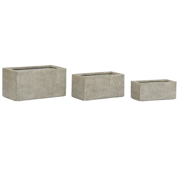 Gartner Home ESPRIT Beige Glasfiber Magnesium 74,5 x 37,5 x 37,5 cm