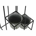 Miniatyrbillede 2 af 3: Urtepotte DKD Home Decor Grå Metal Brugt 34 x 34 x 71 cm Cirkulær