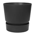 Miniatyrbillede 1 af 6: Urtepotte Elho Greenville Sort Plastik Cirkulær Ø 40 cm Ø 39 x 36,8 cm
