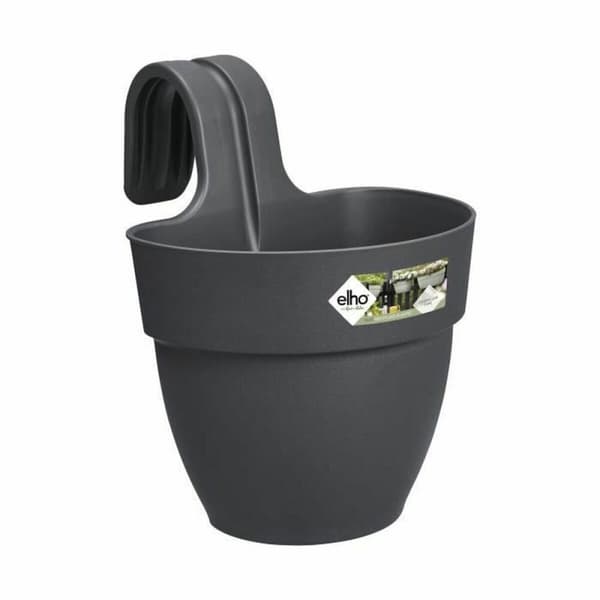 Urtepotte Elho Vibia 24,1 x 20,5 x 26,5 cm Antracit Plastik Cirkulær Moderne 24 x 20,5 x 26,5 cm