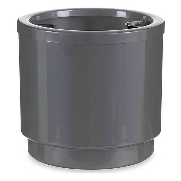 Selvvandende pot Ibergarden 4126-PLA Sølvfarvet polypropylen 26 x 25 x 26 cm (4 enheder)