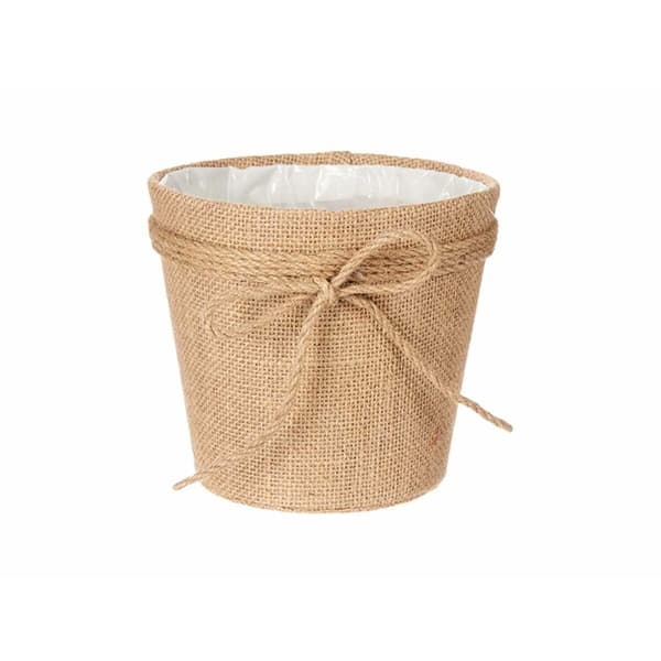 Urtepotte Ibergarden 86450 Brun Klæde Lasso 16 x 15 x 16 cm (24 enheder)