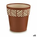Miniatyrbillede 1 af 3: Selvvandende pot Stefanplast Orfeo Terrakotta Plastik 19 x 19 x 19 cm (12 enheder)