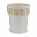 Miniatyrbillede 2 af 3: Selvvandende pot Stefanplast Orfeo Hvid Plastik 29 x 29 x 29 cm (6 enheder)