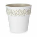 Miniatyrbillede 2 af 3: Selvvandende pot Stefanplast Gaia Hvid Plastik 29 x 29 x 29 cm (6 enheder)