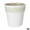 Miniatyrbillede 1 af 3: Selvvandende pot Stefanplast Gaia Hvid Plastik 29 x 29 x 29 cm (6 enheder)