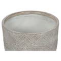 Miniatyrbillede 2 af 5: Sæt af planteredskaber Home ESPRIT Beige Glasfiber Magnesium 44,5 x 44,5 x 43 cm (3 enheder)