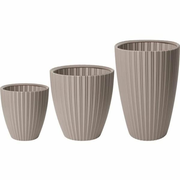 Urtepotte Garden ID Fancy Brun Taupe Polyetylen 40 x 58 cm