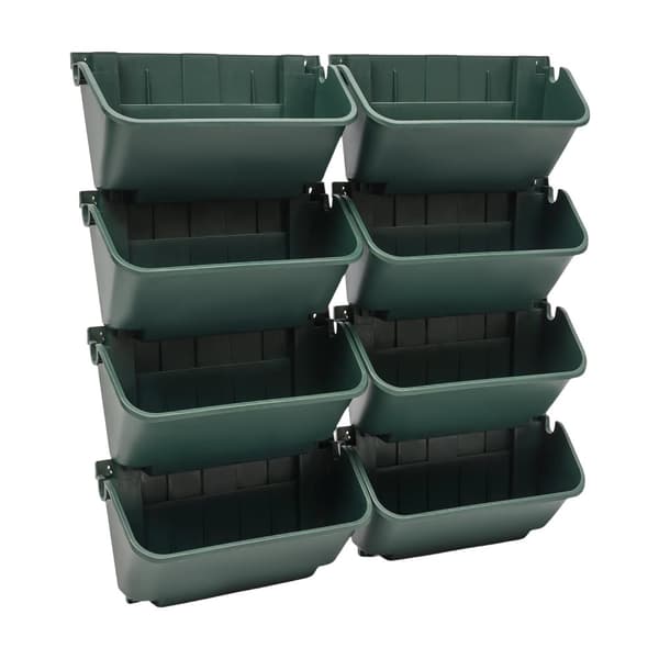 Væghængt Plantekasse Sæt, Robust Design, Nem Installation,grøn
