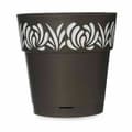 Miniatyrbillede 3 af 3: Selvvandende pot Stefanplast Gaia Antracit Plastik 25 x 25 x 25 cm (6 enheder)
