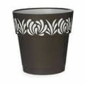 Miniatyrbillede 2 af 3: Selvvandende pot Stefanplast Gaia Antracit Plastik 25 x 25 x 25 cm (6 enheder)