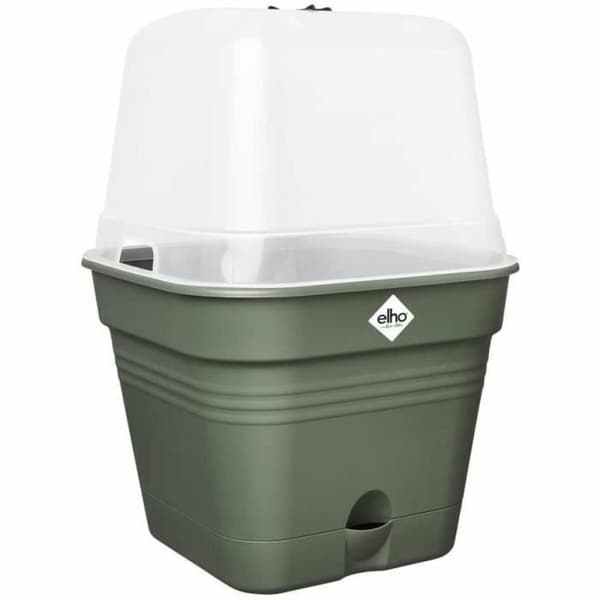 Kukkaruukku Elho   Kannellinen Vihreä Muovinen Ø 20 cm