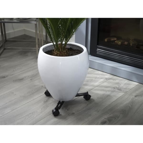 NATUR Utdragbar växthylla - Svart metall - H6 x 27/37 x 27/37 cm