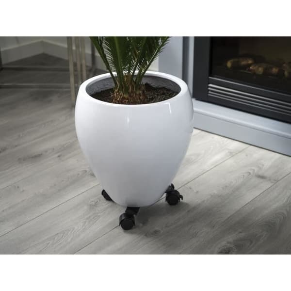 NATUR Utdragbar växthylla - Svart metall - H6 x 27/37 x 27/37 cm
