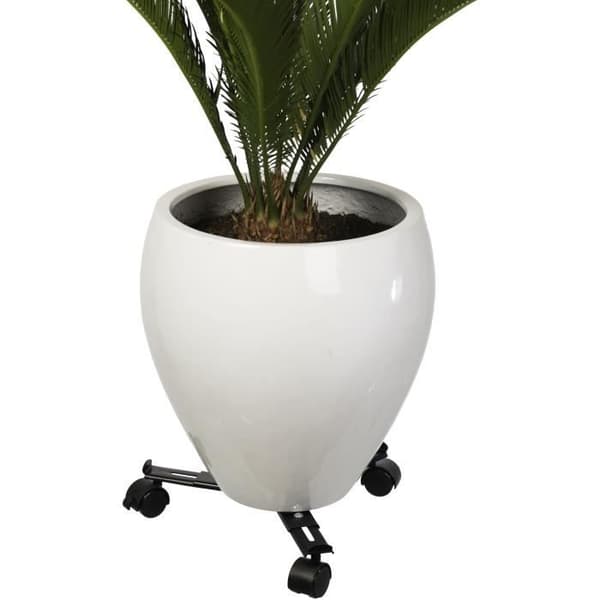 NATUR Utdragbar växthylla - Svart metall - H6 x 27/37 x 27/37 cm