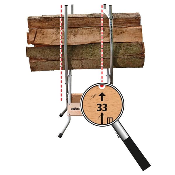 Skärande staffli - wolfcraft - SB 60 - Max belastning. 100 kg - 5119000