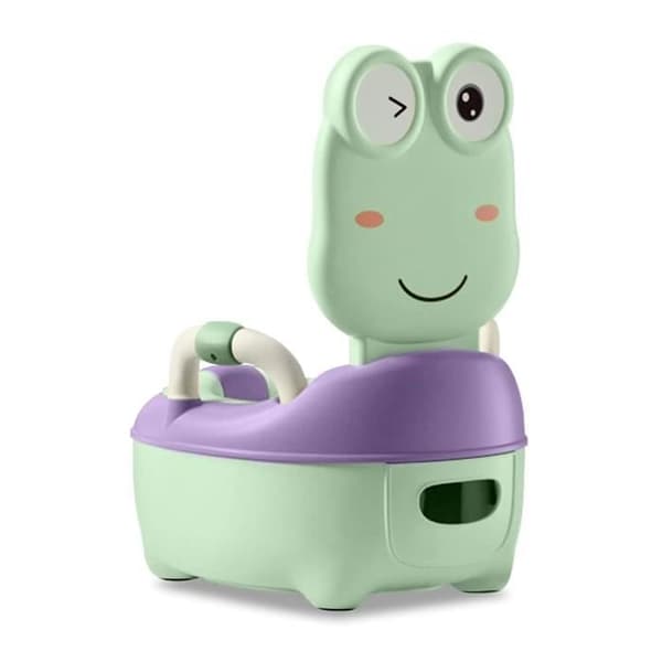 XMTECH Baby Potty Portable Travel Toalett, Barnpotträning, med halkfritt handtag Grönt
