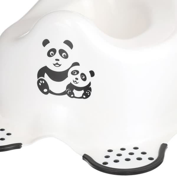 Mill'o bébé - Babypott - Babynatt vas, baby inlärningspott, ergonomisk och halksäker - Pandadekor
