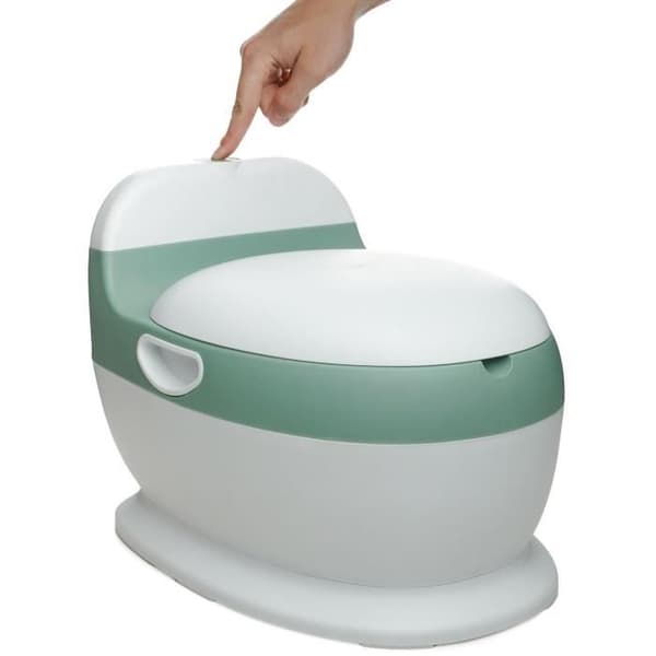 Minitoalett - THERMOBABY - Sage Green - Bekväm med spolljud