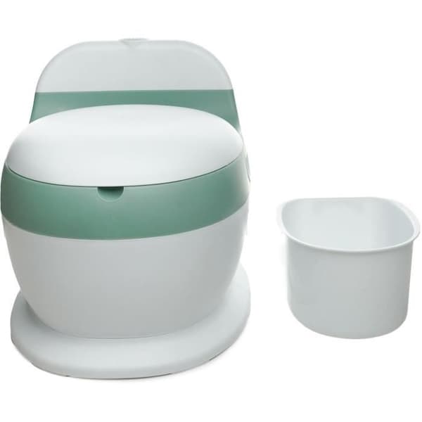 Minitoalett - THERMOBABY - Sage Green - Bekväm med spolljud