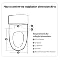 Pikkukuva 5 / 5: Älykäs WC-istuimen kansi, älykäs lämmitys, yövalo-ominaisuus,Eu plug in Finnish is "Eu-plugi".