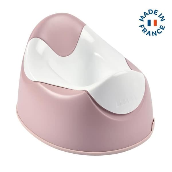 BEABA Ergonomisk babyträningspotta, grepphandtag, halkfri tätning, lätt att underhålla, gammalrosa