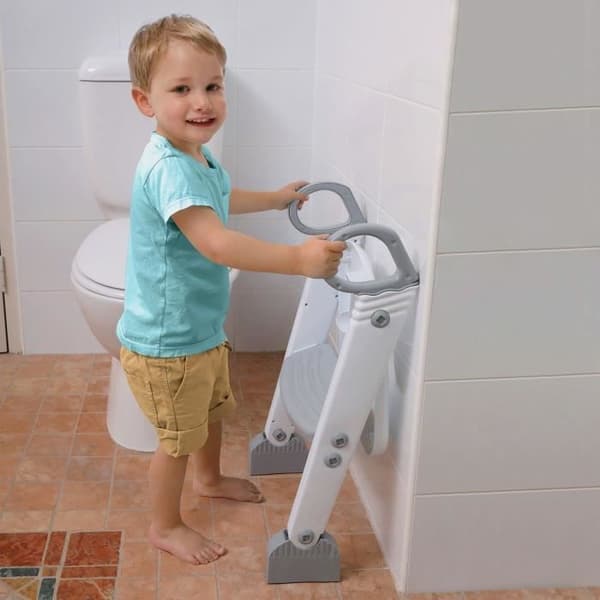 Toiletsæde reducer - DREAMBABY - STEP-UP - Toiletsæde - 2 justerbare niveauer - Grå