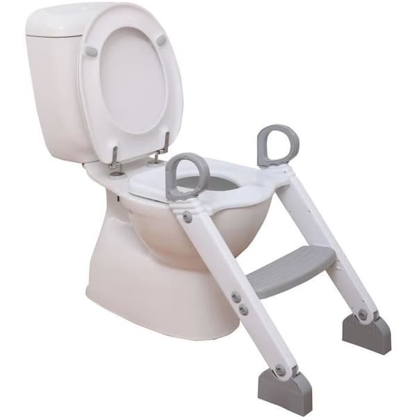 Toiletsæde reducer - DREAMBABY - STEP-UP - Toiletsæde - 2 justerbare niveauer - Grå