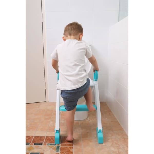 Toiletsæde reducer - DREAMBABY - STEP-UP - Toilettræningssæde - 2 justerbare positioner - Aqua
