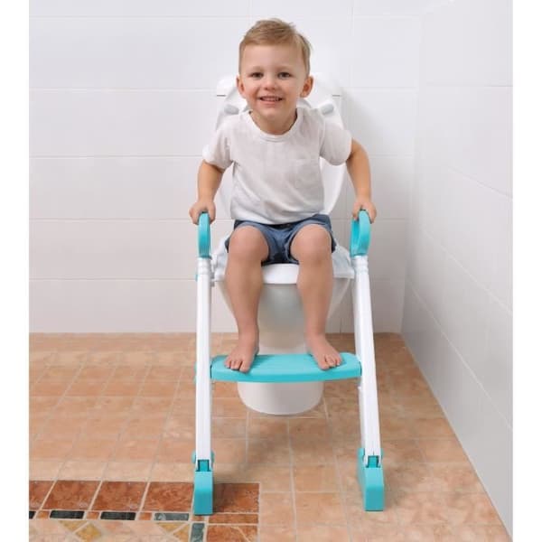 Toiletsæde reducer - DREAMBABY - STEP-UP - Toilettræningssæde - 2 justerbare positioner - Aqua