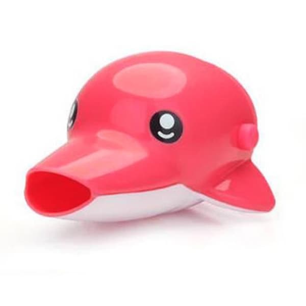 Pink Dolphin - Barnsäkerhet kranförlängning Baby tvätt diskbänk kranförlängning