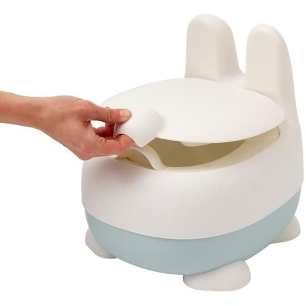 Lekfull potta - THERMOBABY - Kanin - Avtagbar skål