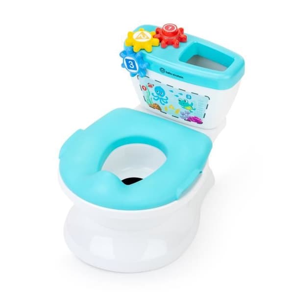BABY EINSTEIN Mini barntoalett med toalettreducerare, musikalisk spolning