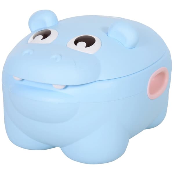 Vauvan potta, hauska hippo-muoto, unisex-muotoilu,Sininen