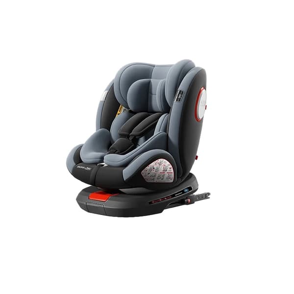 Isofix Babyautostol, 360° Rotation, 15-36 kg Vægtområde,C007-GRÅ