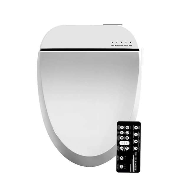 Smart toalettlock, elektronisk bidéfunktion, öppen framsida design,Vit kort storlek