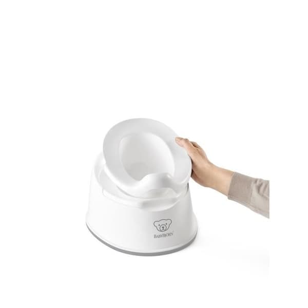 BABYBJÖRN Pottsmart, Pastellrosa/Vit