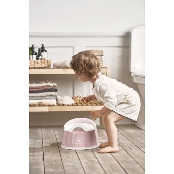 BABYBJÖRN Pottsmart, Pastellrosa/Vit