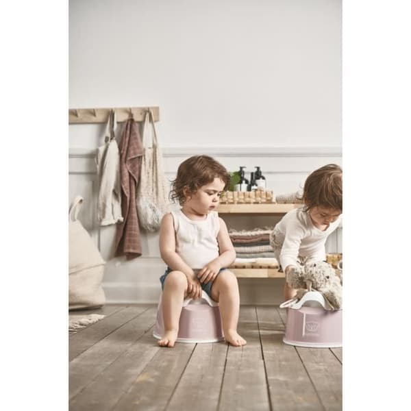 BABYBJÖRN Pottsmart, Pastellrosa/Vit