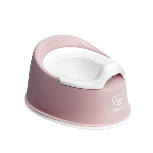 BABYBJÖRN Pottsmart, Pastellrosa/Vit