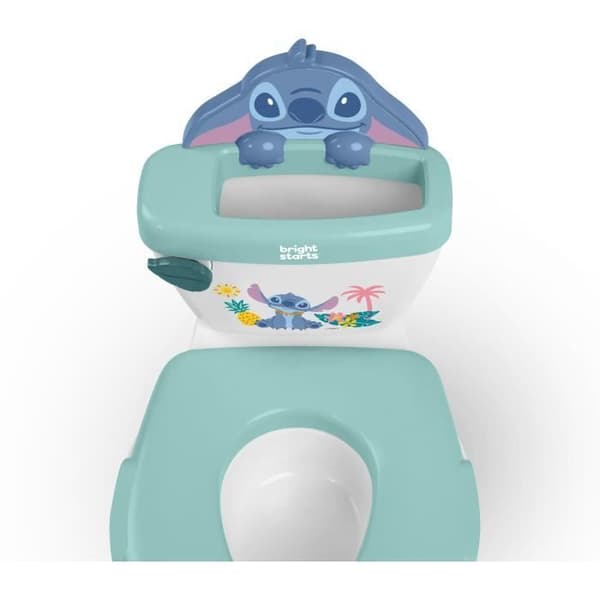 DISNEY BABY - STITCH - Minitoalett med toalettsitsreducerare, 2 i 1, Avtagbar potta, lätt att rengöra