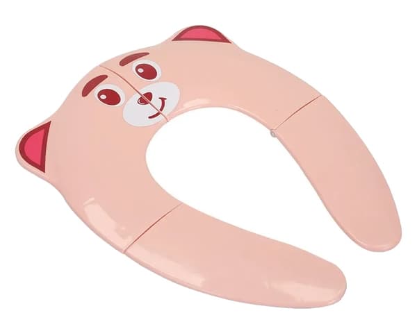Toalett, Bärbar Design, Bekväm Användning,Rosa björn 1 borste