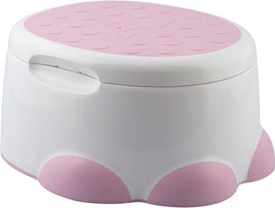Bumbo Step N Potty - potta med stegpall, Rosa