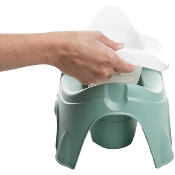Potta - THERMOBABY - IDEO - Salviagrön - Med avtagbar skål, ergonomisk och robust