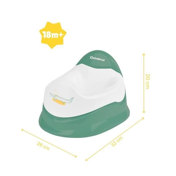 Badabulle Lärpotta med Avtagbar Skål. Halkfri. Ergonomisk Sits
