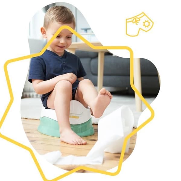 Badabulle Lärpotta med Avtagbar Skål. Halkfri. Ergonomisk Sits